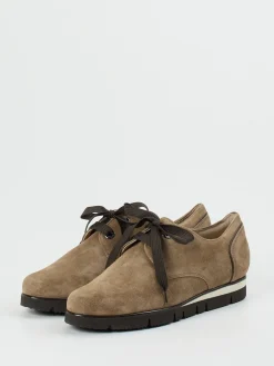 – Komfort-Halbschuh aus Veloursleder Sandbeige-Hassia Online