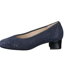 – Komfort-Pumps aus geprägtem Veloursleder Dunkel-Hassia Best