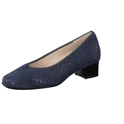 – Komfort-Pumps aus geprägtem Veloursleder Dunkel-Hassia Best