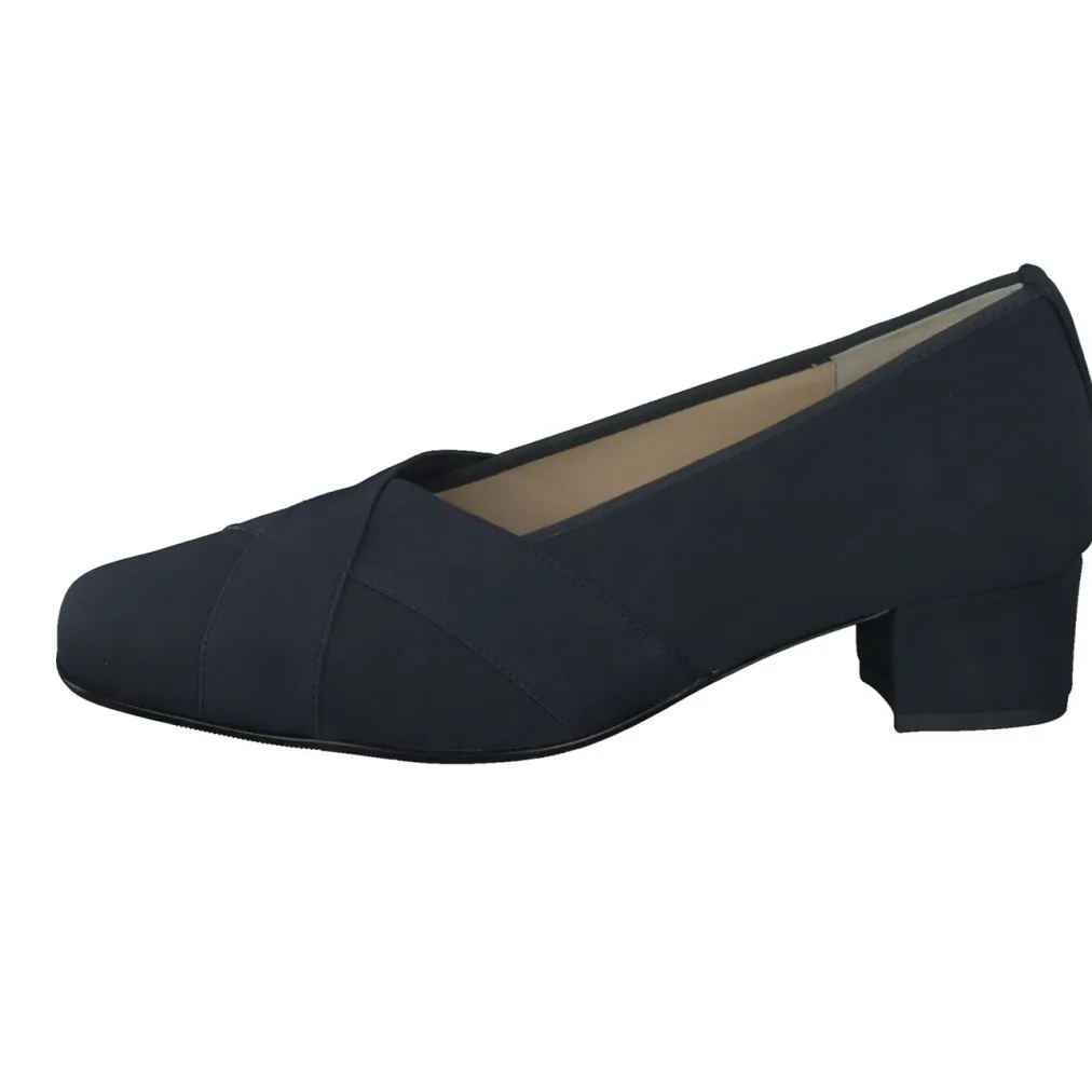 – Komfort-Pumps aus Textil in Dunkel-Hassia Online