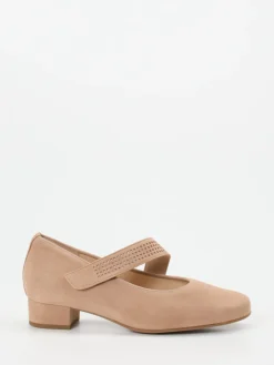 – Mary Jane Pumps aus Veloursleder rosé-Hassia Sale