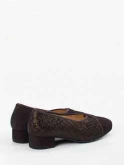 – Pumps aus Veloursleder mit Metallic-Mesh-Hassia Clearance