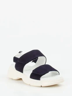 – Sandalen aus Veloursleder in Nacht-Hassia Online