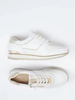 – Sneaker aus Kalbleder mit Goldakzenten-Hassia Online