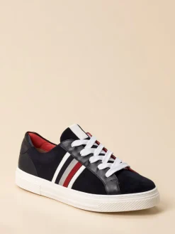 – Sneaker aus Veloursleder in Dunkel-Hassia Online