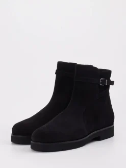 – Stiefelette aus Veloursleder-Hassia New