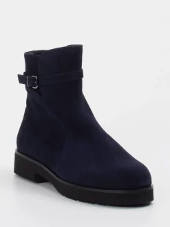 – Stiefeletten aus Veloursleder Dunkel-Hassia Outlet