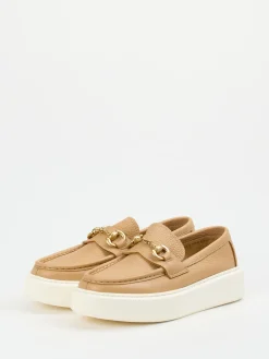 – Loafer aus Kalbleder in Beige-Henderson Discount