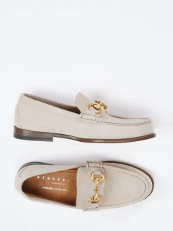 – Loafer aus Veloursleder in Beige-Henderson Discount