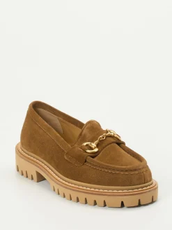 – Loafer aus Veloursleder cognac-Henderson Outlet