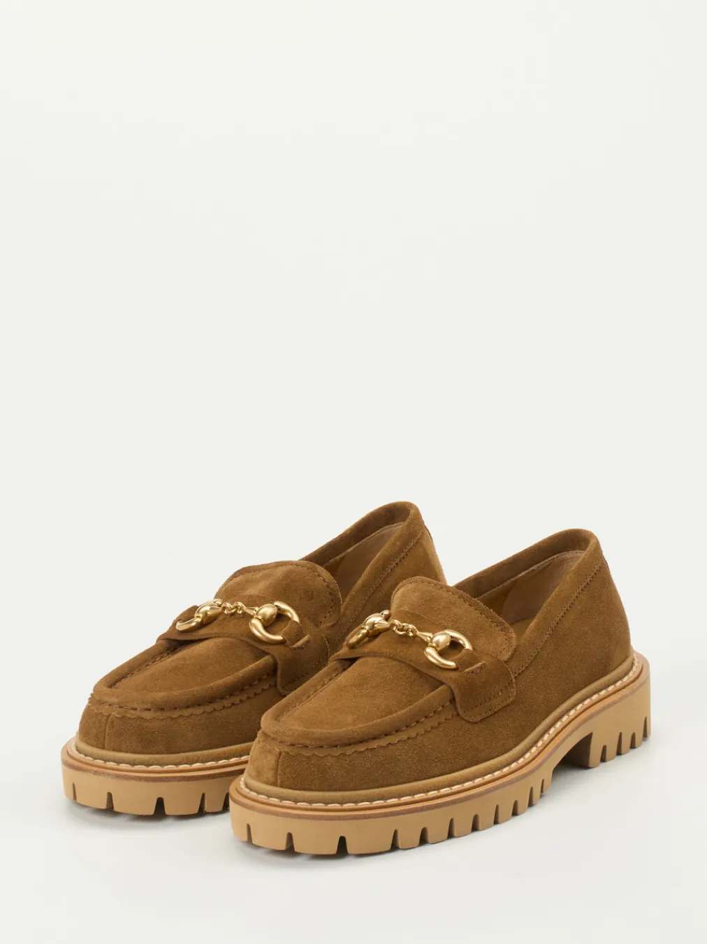 – Loafer aus Veloursleder cognac-Henderson Outlet