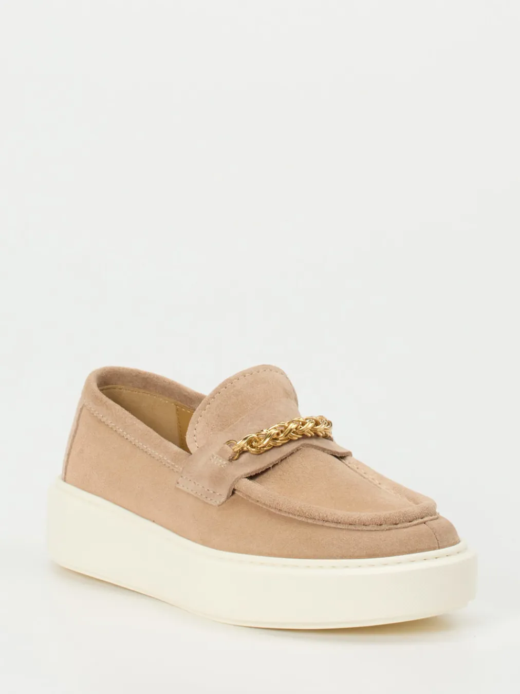 – Loafer aus Veloursleder Sandbeige-Henderson Discount
