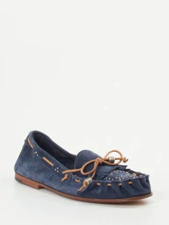 – Mokassins aus Veloursleder Dunkel-Henderson Outlet