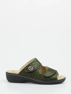 – Komfort-Pantolette aus geprägtem Leder-Hickersberger Outlet