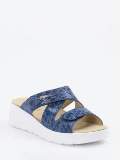 – Komfort-Pantolette aus geprägtem Leder-Hickersberger Hot