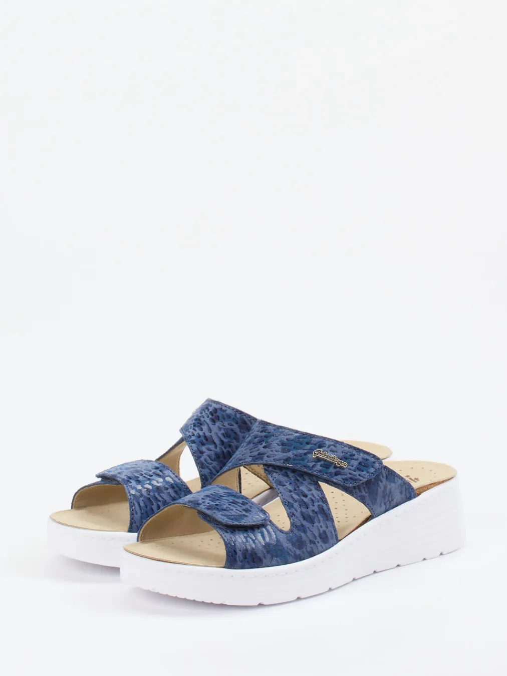 – Komfort-Pantolette aus geprägtem Leder-Hickersberger Hot