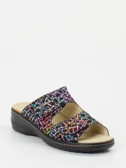 – Komfort-Pantolette aus geprägtem Leder color-Hickersberger