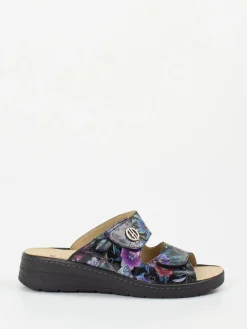 – Komfort-Pantolette aus geprägtem Leder-Hickersberger