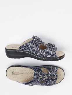 – Komfort-Pantolette aus geprägtem Leder-Hickersberger Hot