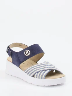 – Komfort-Sandale aus Textil dunkel-Hickersberger Sale