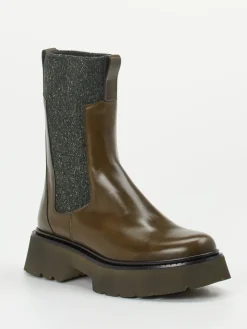 – Chelsea Boots aus Kalbleder in Oliv-Homers Best