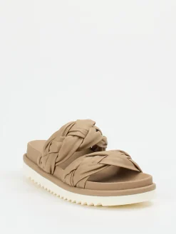 – Sandalen aus Lammleder in Sandbeige-Homers Discount