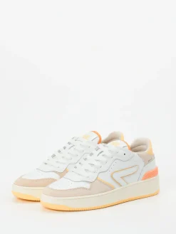 – Low-Top Sneaker aus Kalbleder Pastell-HUB Clearance