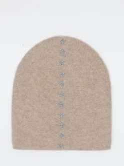 – Beanie aus Kaschmir mit Glitzersternen-HURRAY Outlet