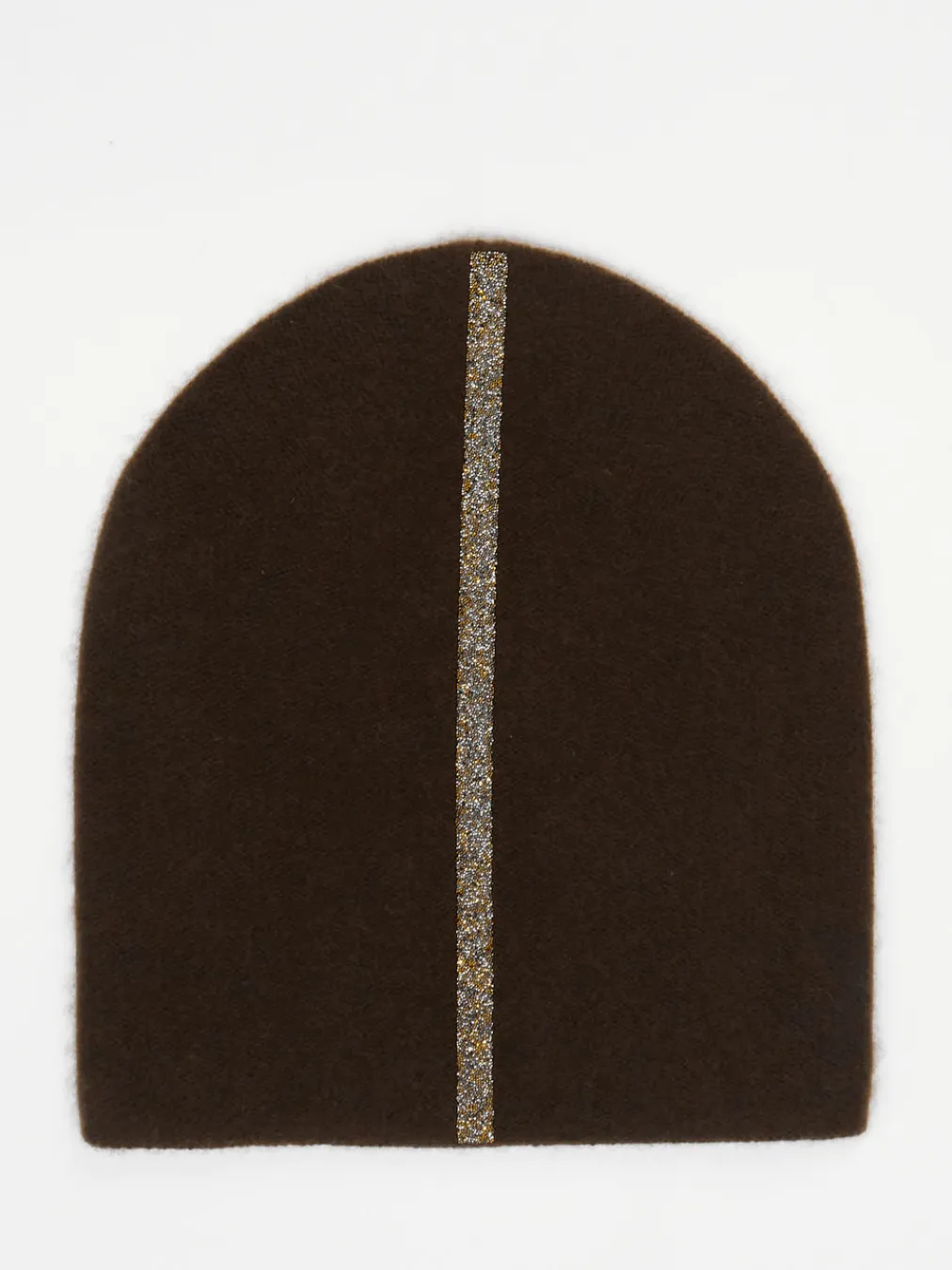 – Beanie aus Kaschmir mit Glitzerstreifen-HURRAY Online