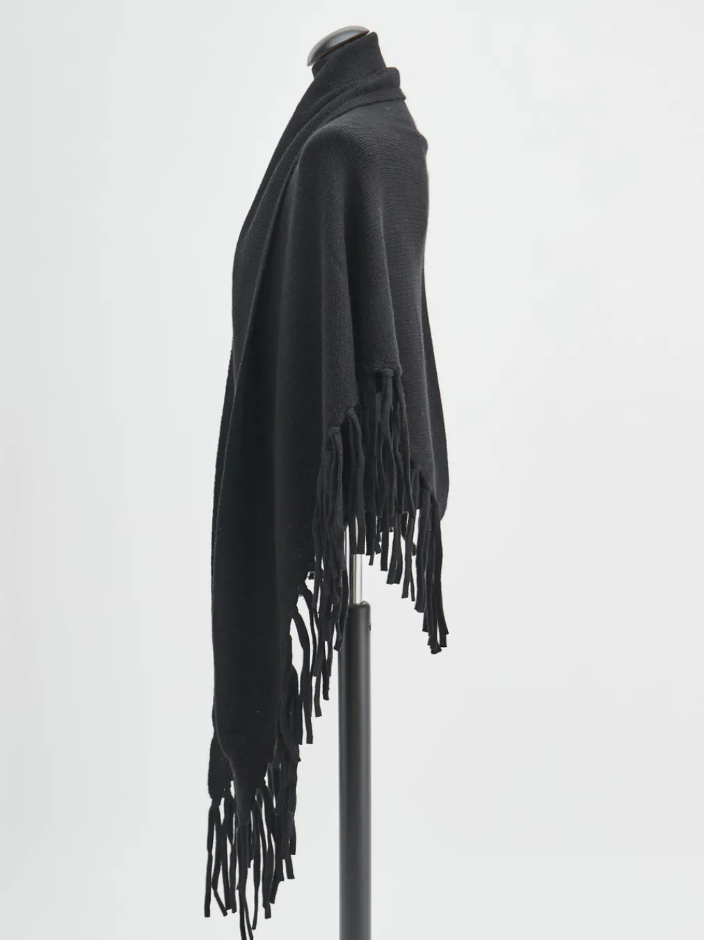 – Poncho aus Kaschmir mit Fransen-HURRAY New