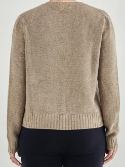 – Rundhalspullover aus Kaschmir braun-HURRAY Best