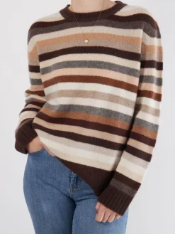 – Strickpullover aus Wolle-Kaschmir-Mix Dunkelbraun-HURRAY