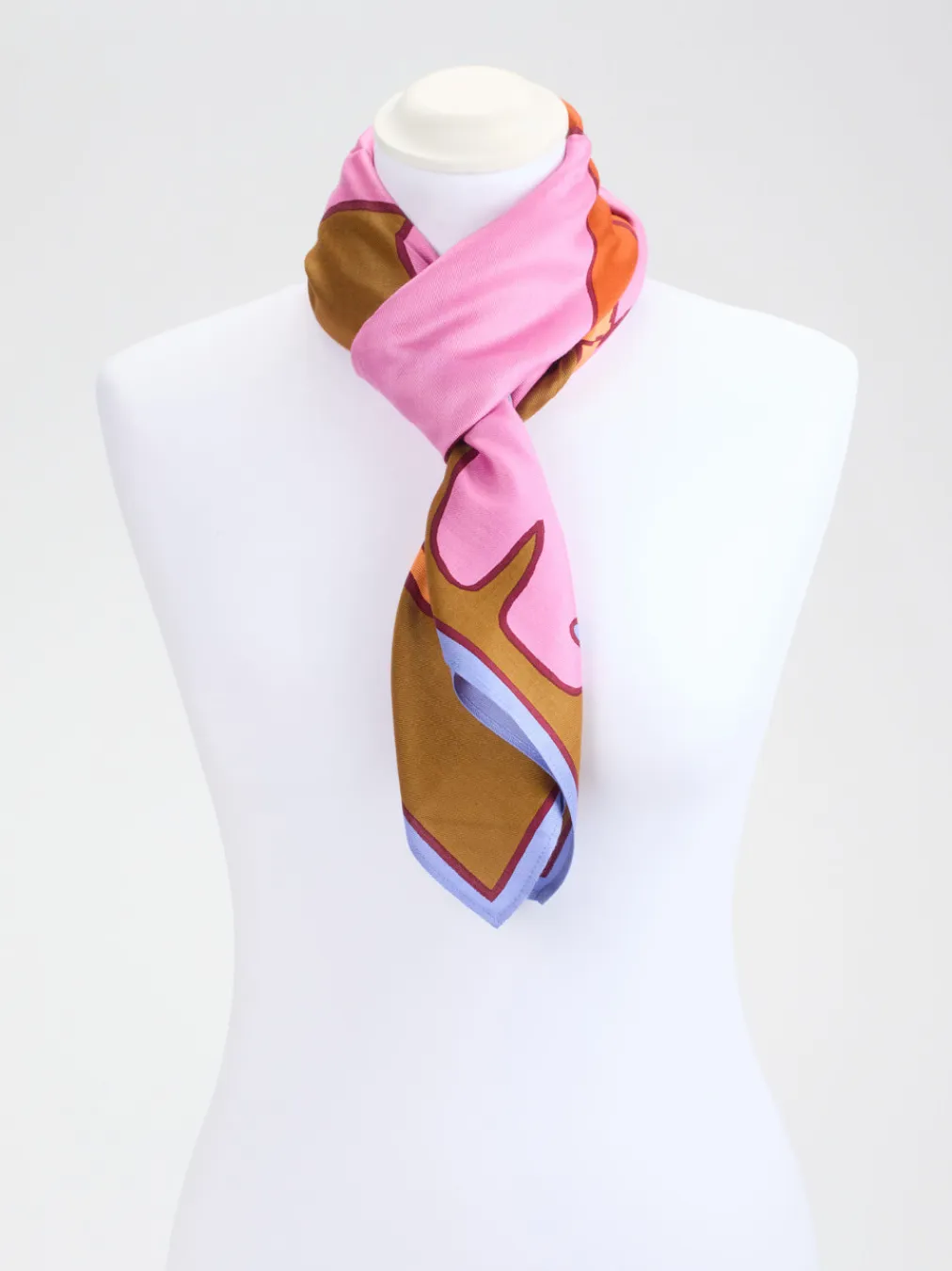 – Halstuch aus Seidengemisch mit Pferdemotiv-Inouitoosh Clearance