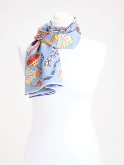 – Halstuch aus Baumwolle-Seide mit Print-Inouitoosh Hot