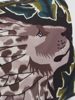 – Kosmetiktasche aus Synthetik mit Löwenprint-Inouitoosh Online