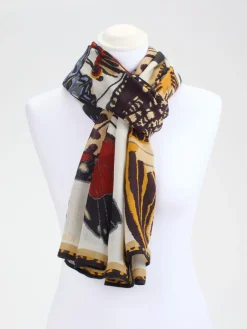 – Schal aus Wolle mit Schmetterlingsmotiv-Inouitoosh Discount