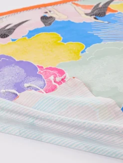 – Strandtuch aus Baumwolle mit Retro-Print-Inouitoosh Best