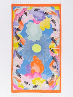 – Strandtuch aus Baumwolle mit Retro-Print-Inouitoosh Best