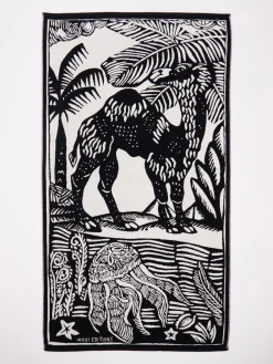 – Strandtuch aus Baumwolle mit Tiermotiv-Inouitoosh Best