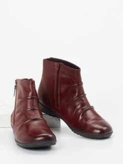 – Komfort-Stiefelette aus Glattleder bordeaux-Josef Seibel Discount