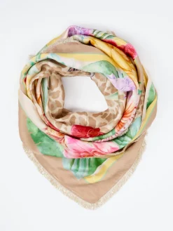 – Halstuch aus Synthetik mit Tropenprint-Katherina Loretta