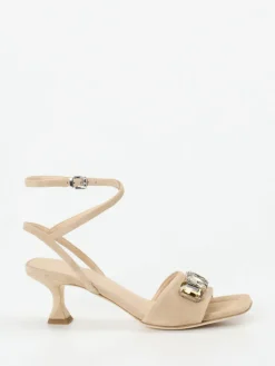 Kennel & Schmenger – Abendsandalen aus Veloursleder Beige-Kennel u0026 Schmenger Sale