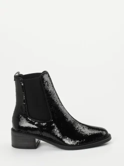 Kennel & Schmenger – Chelsea Boots aus Metallic-Textil-Kennel u0026 Schmenger Clearance