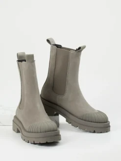 Kennel & Schmenger – Chelsea Boots aus Nubukleder Taupe-Kennel u0026 Schmenger Discount