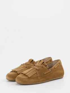 Kennel & Schmenger – Fransen-Loafer aus Veloursleder Cognac-Kennel u0026 Schmenger Hot