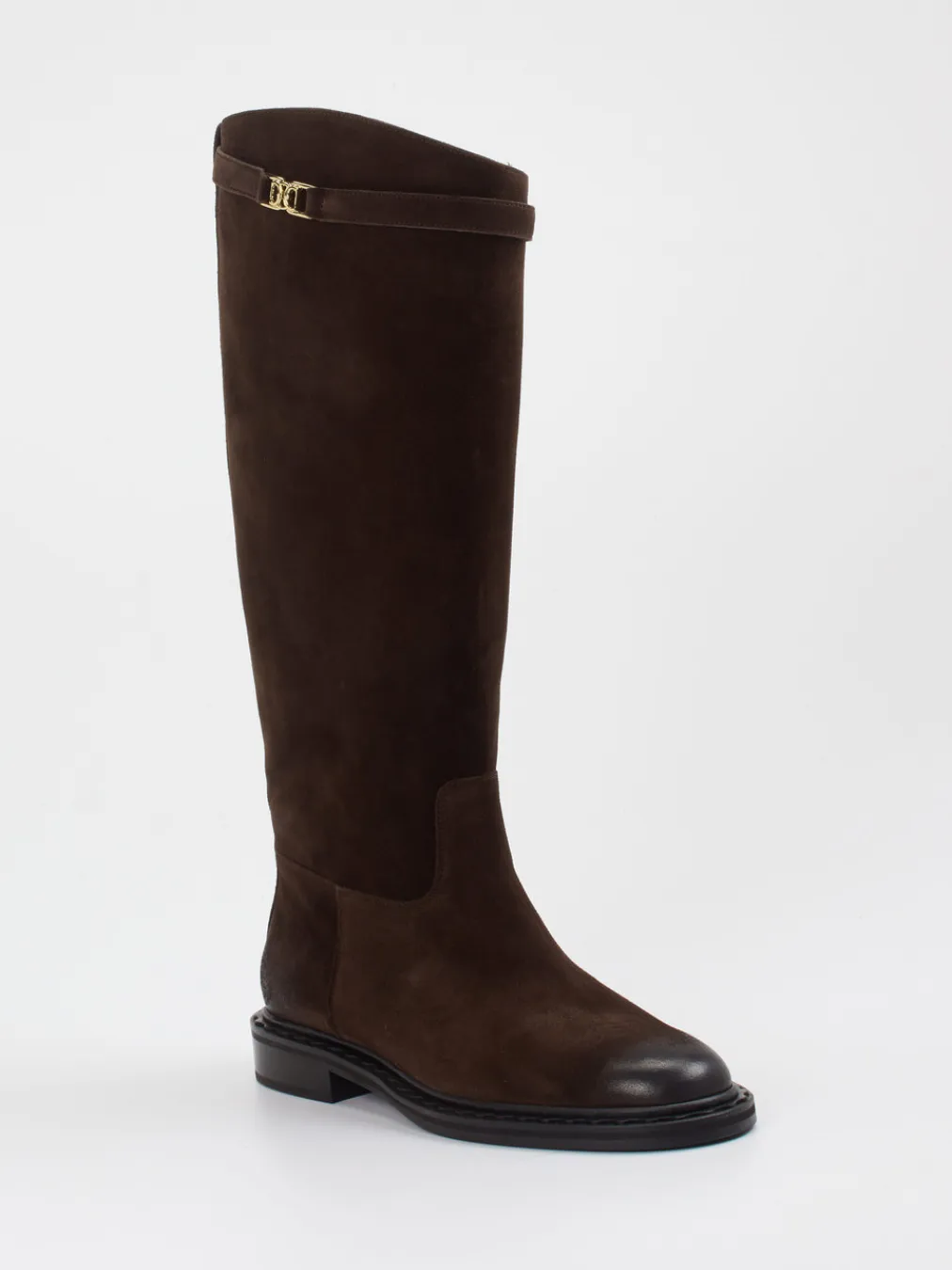 Kennel & Schmenger – Kniehohe Stiefel aus Veloursleder Dunkel-Kennel u0026 Schmenger New