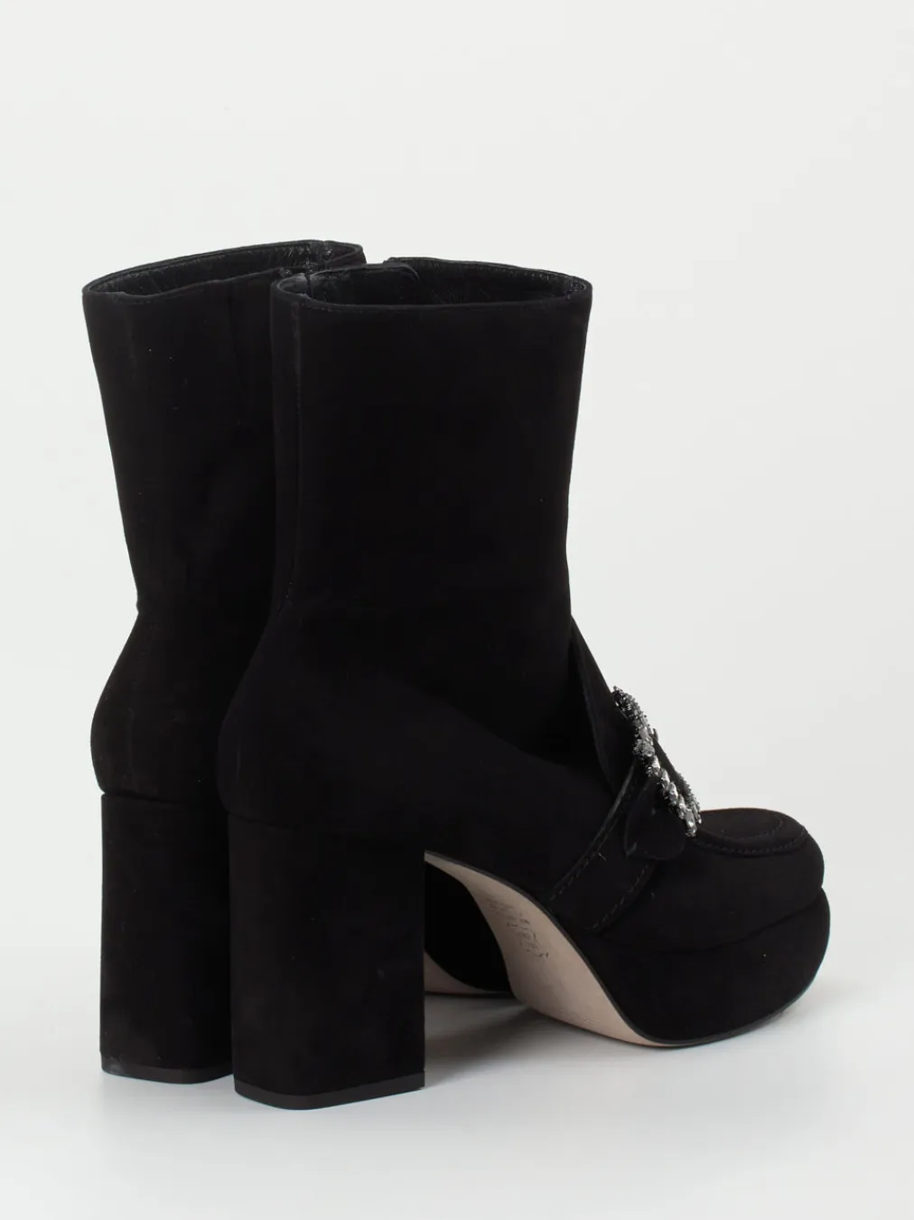 Kennel & Schmenger – Plateau-Stiefeletten aus Veloursleder-Kennel u0026 Schmenger Clearance