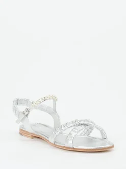 Kennel & Schmenger – Riemchensandale aus Metallicleder-Kennel u0026 Schmenger Clearance