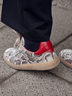 Kennel & Schmenger – Sneaker aus Lackleder mit Snake-Print-Kennel u0026 Schmenger Hot