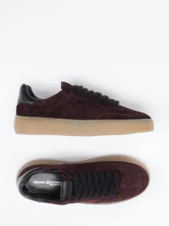 Kennel & Schmenger – Sneaker aus Veloursleder Bordeaux-Kennel u0026 Schmenger Sale